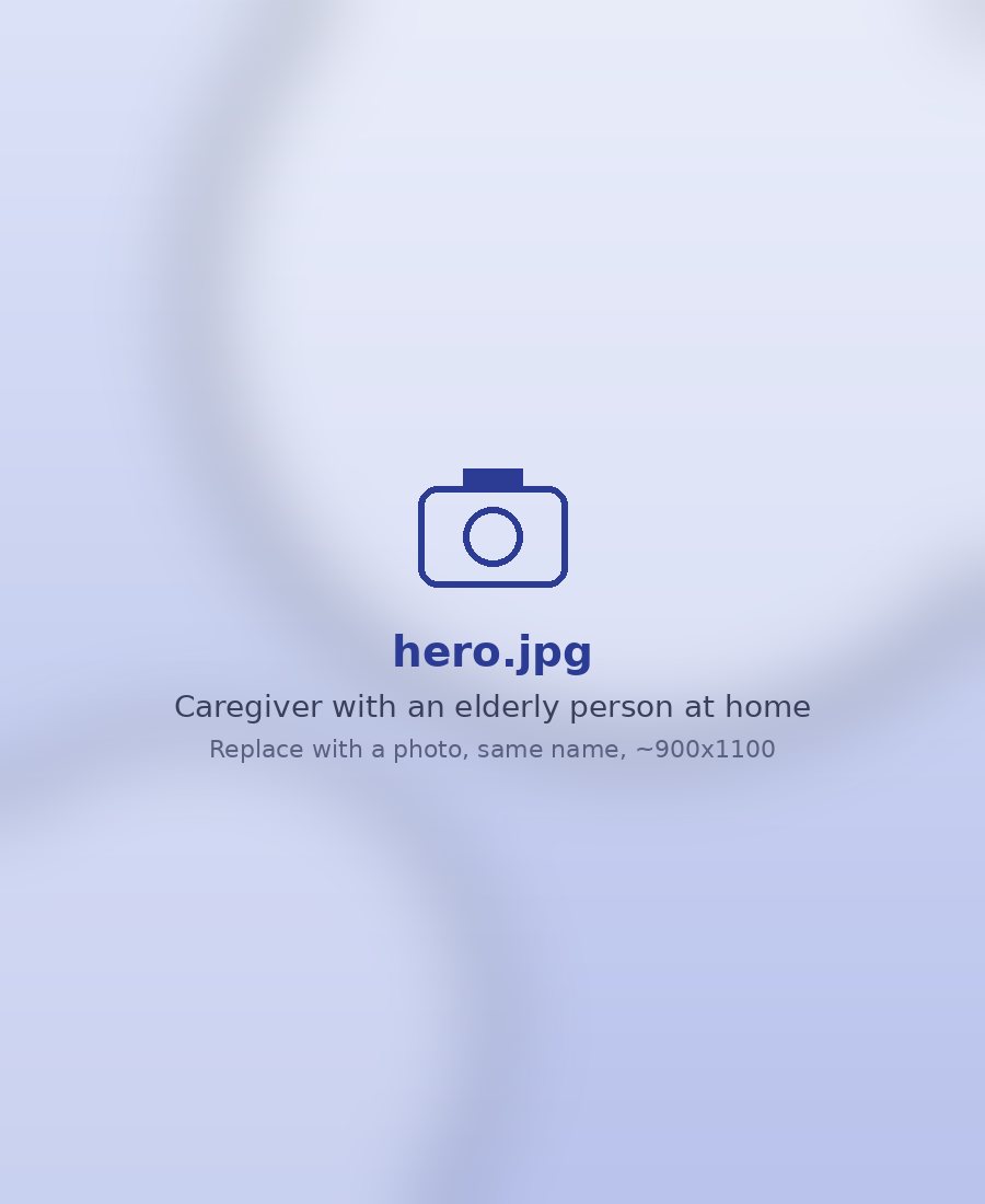 A Satyasri caregiver looking after an elderly woman at home